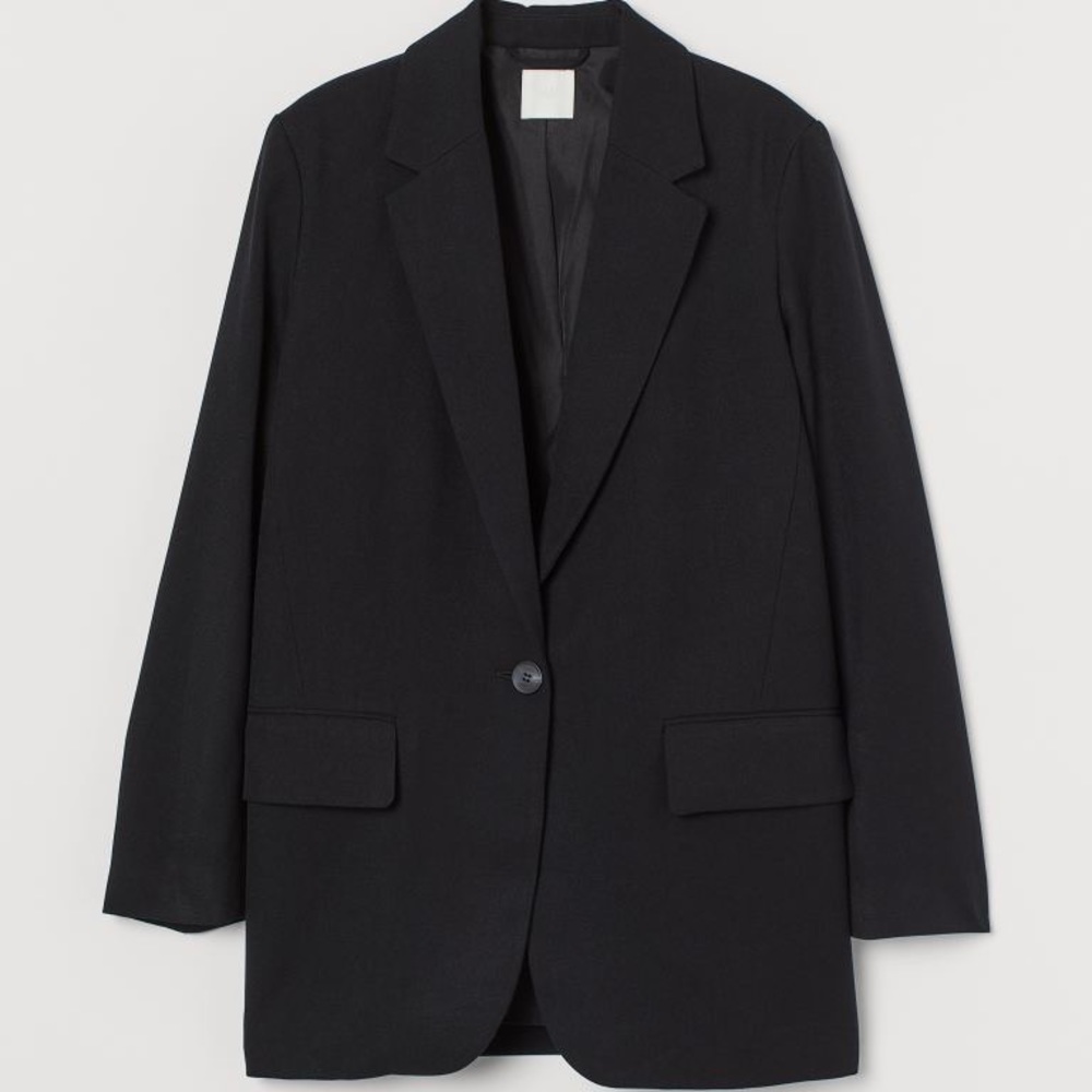 H&M Black Oversized Blazer Jacket